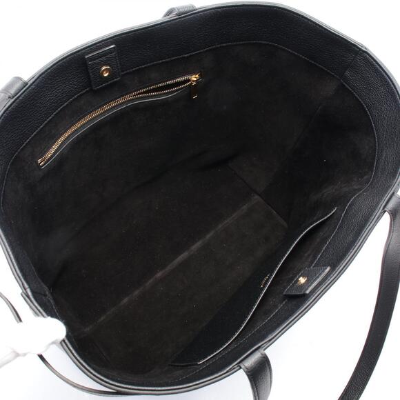 Celine Anais Cuir Triomphe Cabas Tote Bag Black Leather - Picture 3 of 4